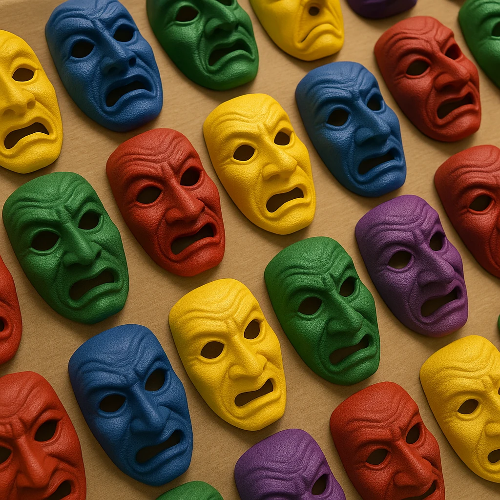 Fastnachtsmasken Serie - Reproduktion von 200 historischen Fastnachtsmasken für Verein