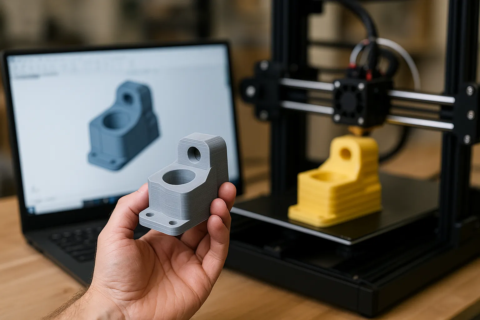 Prototypenpaket: Vom handgezeichneten Konzept über CAD-Konstruktion zum 3D-gedruckten Prototyp